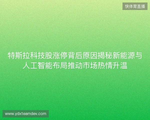 特斯拉科技股涨停背后原因揭秘新能源与人工智能布局推动市场热情升温